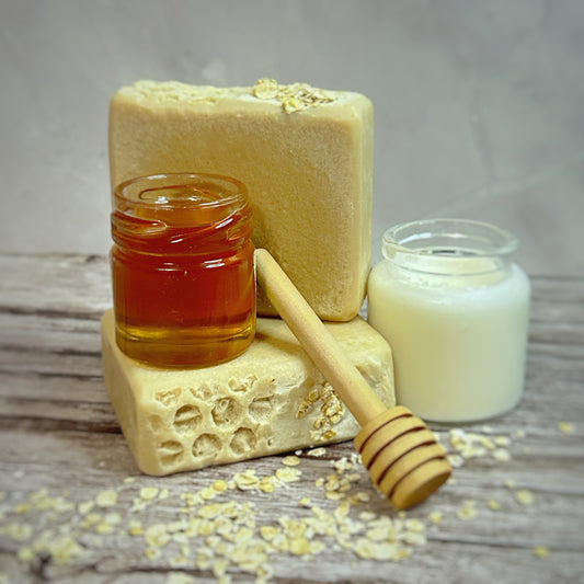 Oatmeal, Milk & Honey Triple Butter - Goat Milk and Heavy Cream Soap