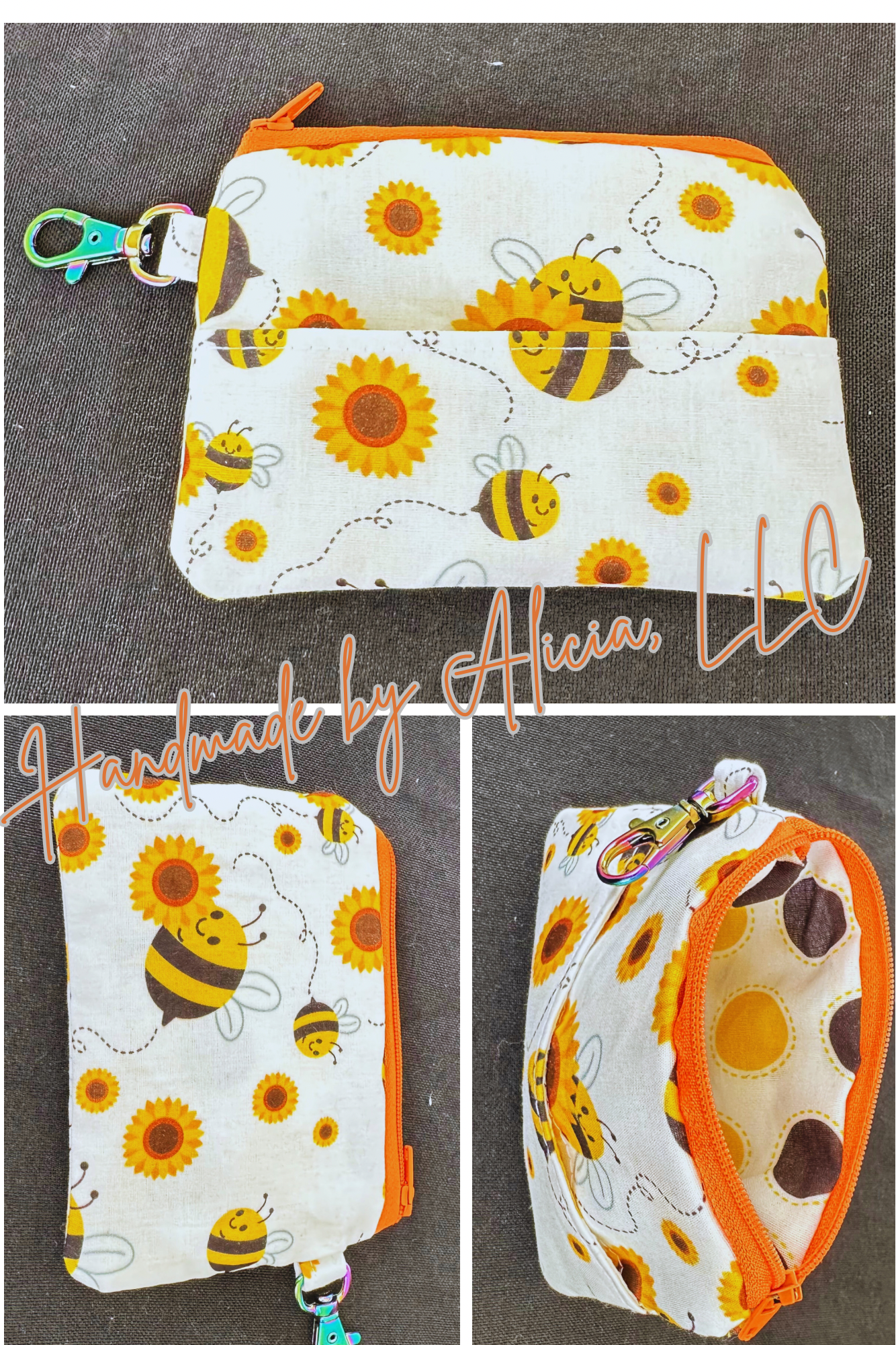 Keychain Zipper Pouch - Flat