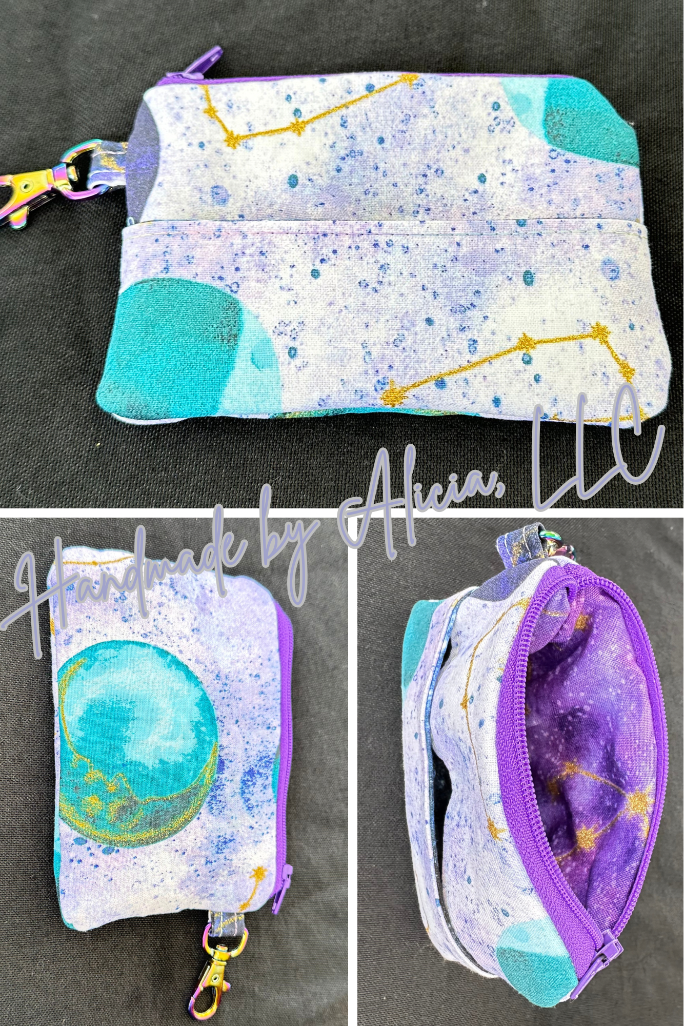 Keychain Zipper Pouch - Flat