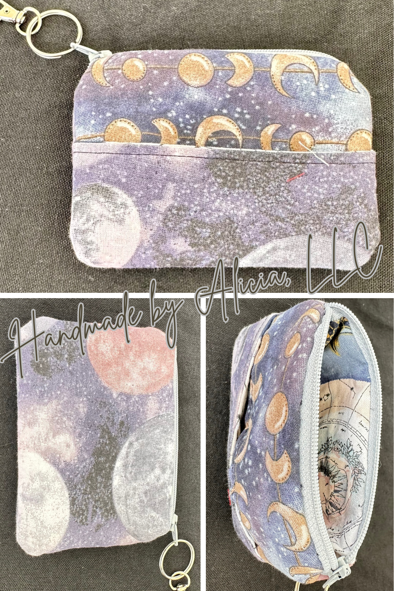 Keychain Zipper Pouch - Flat