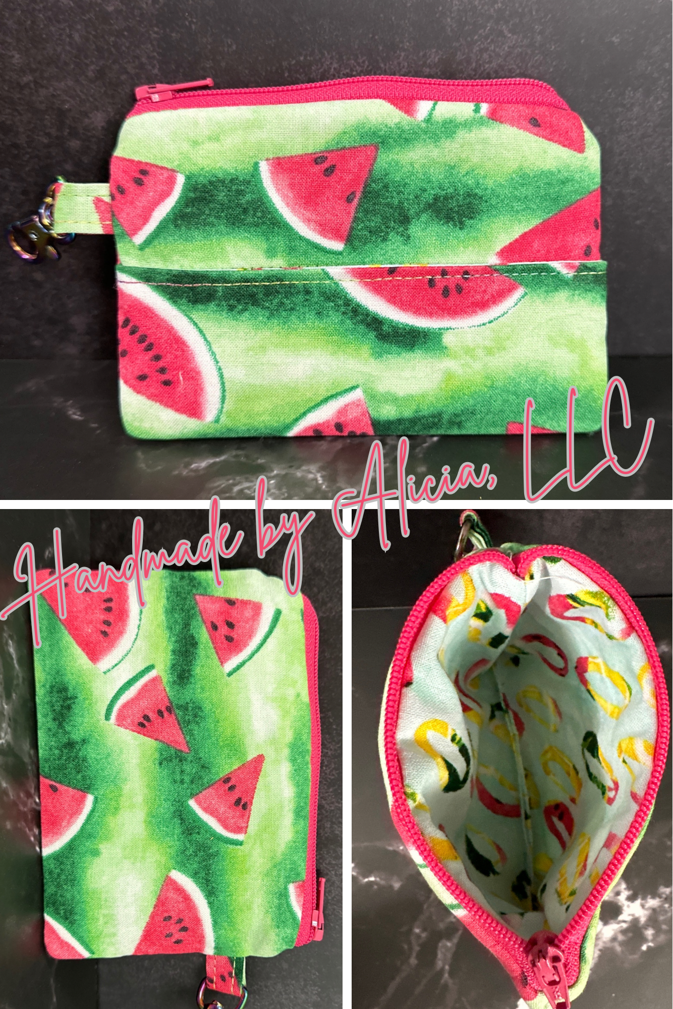 Keychain Zipper Pouch - Flat